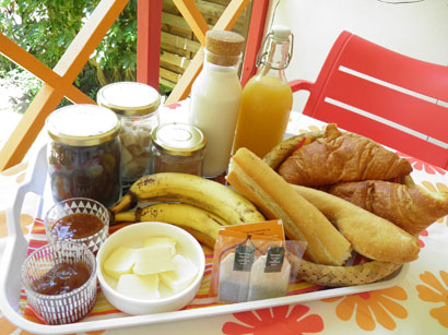 Breakfast for your tomorrow's arrival day